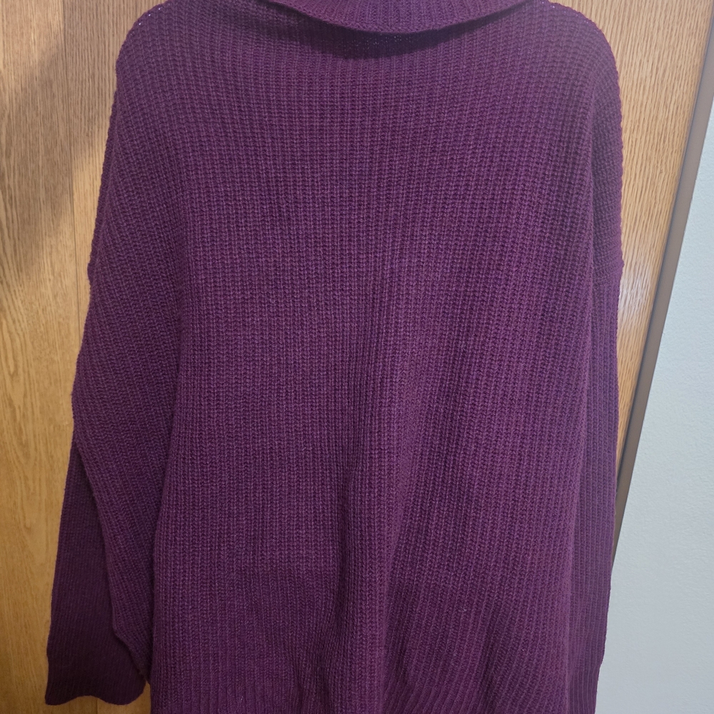 NWT Eileen Fischer Women's Purple Wool Sweater - Picture 4 of 13